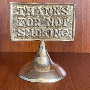 Vintage Brass Sign